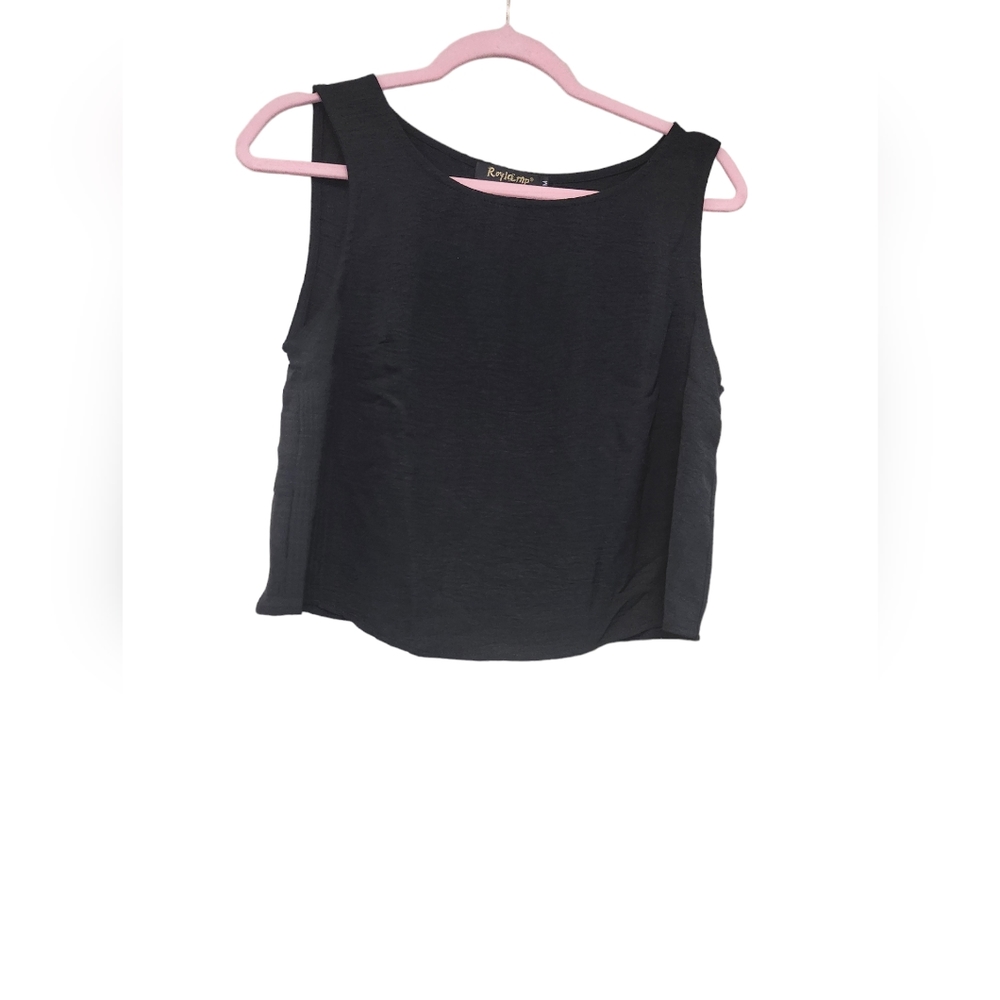 Roylamp medium Crop Top Polyester Black